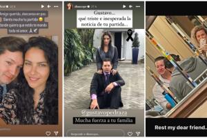 Famosos reaccionan a la muerte de Gustavo Pedraza