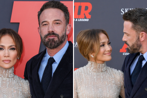 Jennifer Lopez y Ben Affleck en la premiere de 'Air'