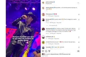 La última publicación de Yeison Jiménez