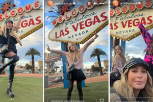 Geraldine Bazán en sus vacaciones por Las Vegas