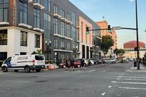 Jefferson Street y N. Orange Avenue del centro de Orlando.