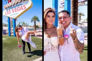 Edwin Luna y Kimberly Flores se casaron en Las Vegas, Nevada