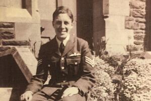 Michael Adams in his RAF uniform