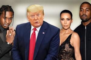 Thumb Kim Kardashian Kanye West logran ayuda de Trump en caso ASAP Rocky 