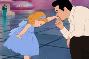 Colección de ilustraciones de príncipes Disney como papás