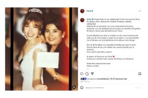 Thalía le dedicó un sentido mensaje a la señora Martha.