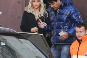 Shakira filma un comercial cerca de Barcelona.