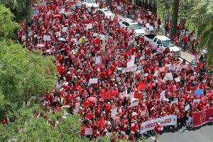 Arizona Teachers Go On Strike And March To State Capitol