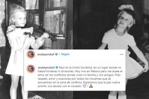 Ana Layevska reacciona a conflicto entre Rusia y Ucrania