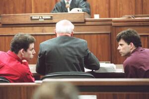 This 02 February 1995 file photo shows Erik (L) an