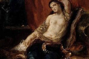 Al-Bint Khayzurán Atta, Las mil y una noches (Pintura de Delacroix)