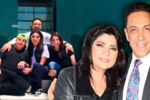 Victoria Ruffo, Omar Fayad y sus hijos