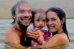 Mónica Spear, Thomas Berry y su hija Maya