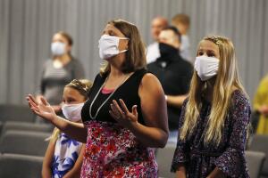 Virus Outbreak Churches Reopen Arizona