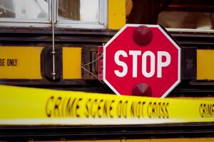 School Bus Crime Scene