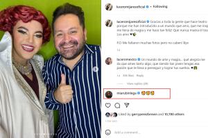 Lucero Mijares externa su amor por el teatro y Mía Rubín reacciona.