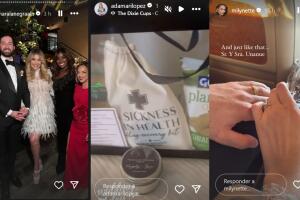 Los invitados a la boda de Migbelis Castellanos recibieron una exclusiva bolsa de amenidades que incluyó un "'Wedding recovery kit'".
