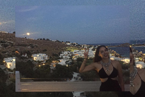 Galilea Montijo en Grecia