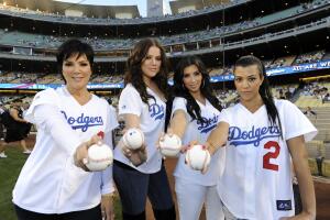 Kardashian At Dodger Stadium
