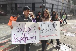 Protestan contra redadas en San Francisco 