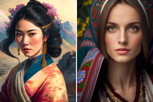 China (izquierda) y Ucrania (derecha)