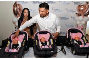 Tres bebés hispanas hacen historia en un hospital de NYC