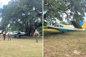 avioneta aterrizaje emergencia autopista 71 condado fayette la grange texas