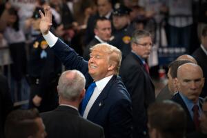 Donald Trump en un evento de campaña en marzo 2016.