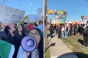 estudiantes LEE Highschool protesta dejan clases escuelas contra ICE san antonio texas