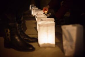 Candlelight Vigil Held In DC To Protest Non-Indictment In Eric Garner Case