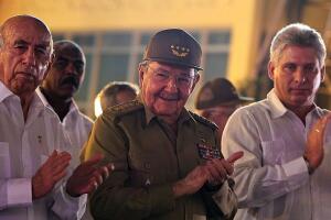 Cuba Raul Castro and Machado Ventura