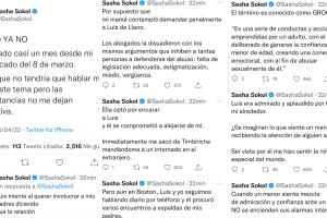 Sasha Sökol publicó una nueva carta en sus redes sociales dando respuesta a Luis de Llano.