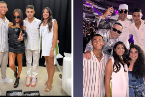 Los hijos de Raphy Pina acompañaron a Natti Natasha a Premios Juventud 2022