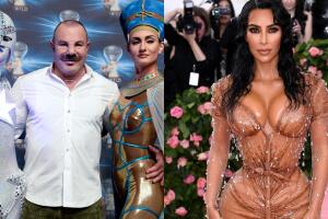 Thierry Mugler en una aparición pública que hizo en 2014 en Berlín. Una de sus creaciones más recordadas es el vestido que Kim Kardashian usó en la Met Gala 2019.