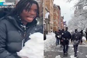 Arrestan a un sospechoso por agresión con nieve a policías en Washington Square Park.