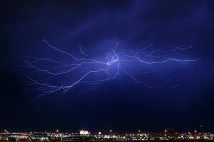 Strong Thunderstorms Hit Las Vegas