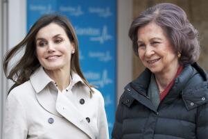 Doña Sofia, Reina emérita de España y su nuera, Letizia