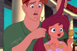 Colección de ilustraciones de príncipes Disney como papás.jpg