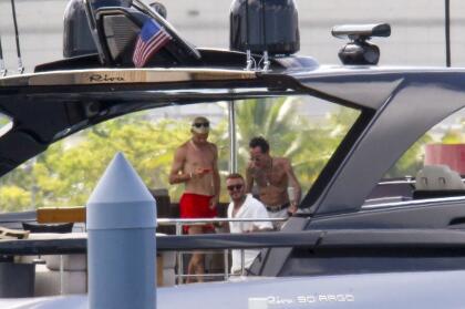 Marc Anthony y David Beckham