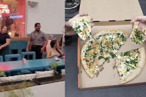 Jóvenes abandonan pizzería porque el local se rehusó a dividir la cuenta entre 30 personas.