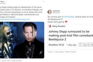 'Beetlejuice 2', reacciones sobre la posible aparición de Johnny Depp en la película