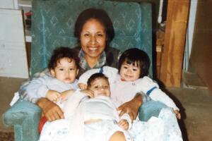 Maria Polinske and the adopted babies