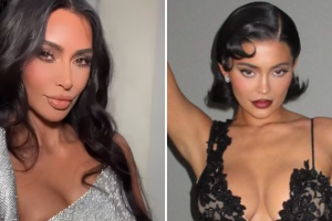 Kim Kardashian Kylie Jenner looks Navidad 2022.png