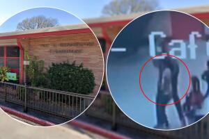 Profesor sujeta a una niña de 5 años y madre lo descubre