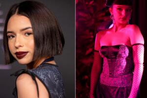 Ángela Aguilar posa para el desfile de lencería Savage x Fenty Show de Rihanna