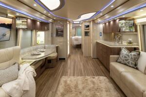 Justin Biebers' new touring motor home.