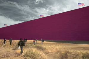 Muro fronterizo de fantasía
