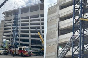 trabajador calor andamio construcción Austin Texas