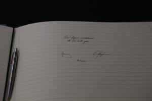 The Duke And Duchess Of Sussex Sign A Book Of Condolence At New Zealand House