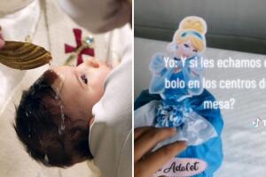 Nadie quiso llevarse centros de mesa de un bautizo y tenían dinero escondido: video causó controversia